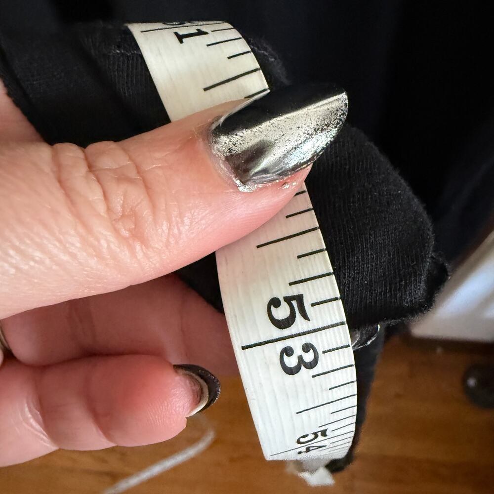 NATURAL LIFE | Black Slub Jersey Button Front Relaxed Fit Shirt Dress | Large - Picture 7 of 7